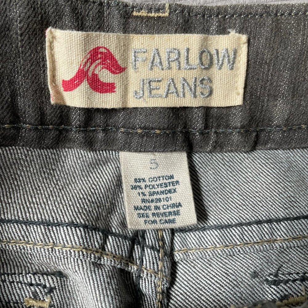 Farlow Bootcut Jeans – Black Washed Denim Size 5 - Picture 5 of 5